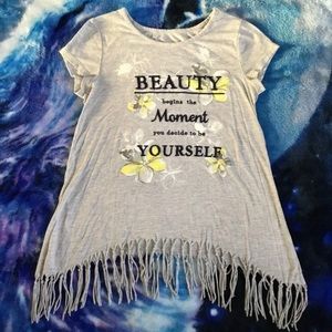 Justice Beauty shirt size 14